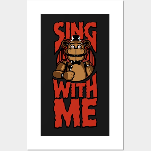 Sing with me (Freddy) Wall Art by demonigote